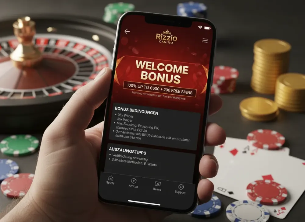 Rizzio casino bonus Bedingungen und Auszahlungstipps